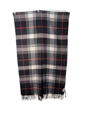 Gap oversized plaid blanket scarf with fringe cozy winter essentials layering OS